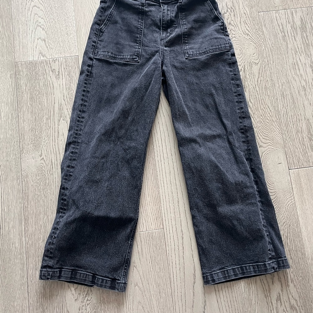 Carly Jean Los Angeles Black Wide Leg Jeans